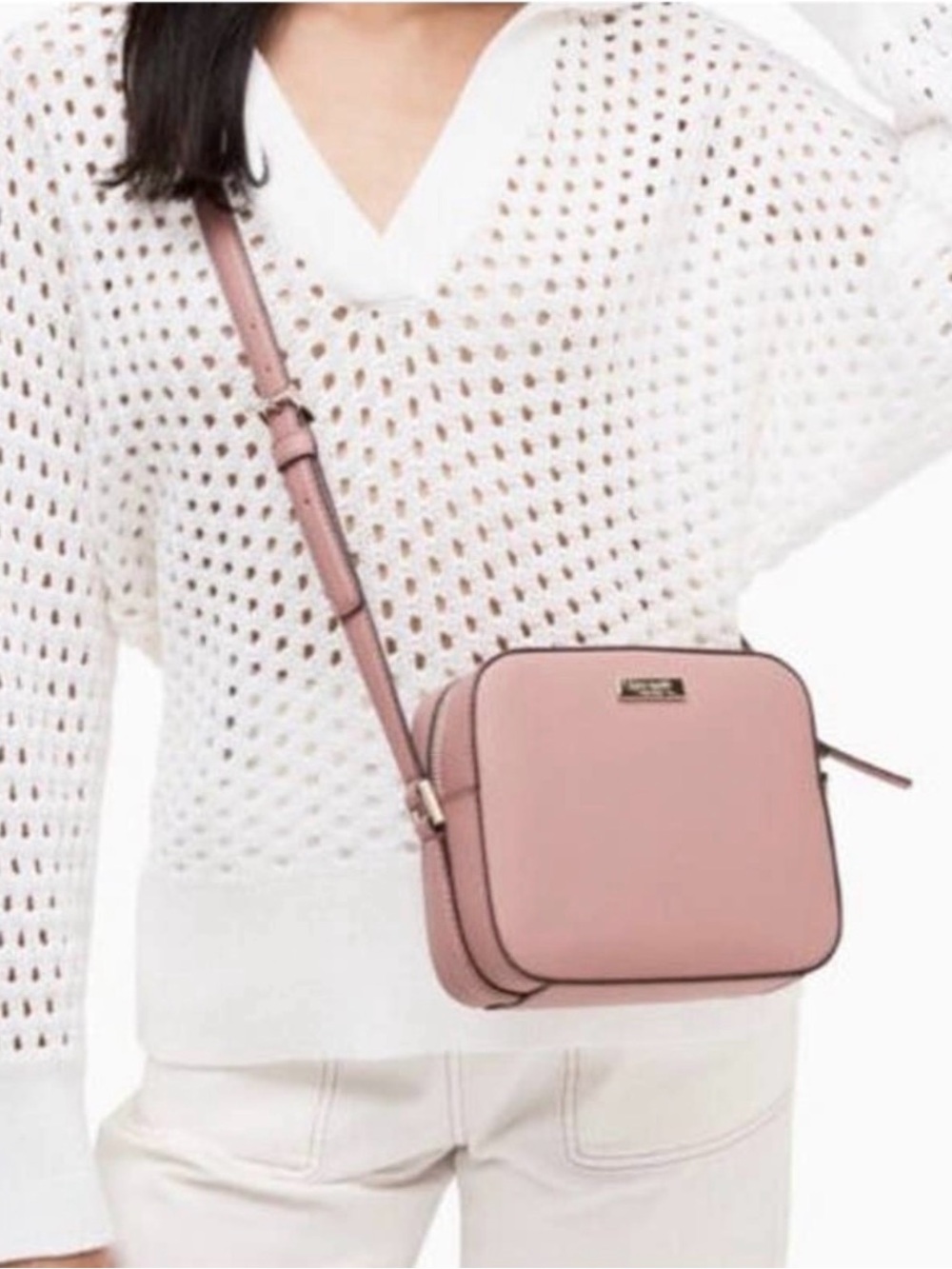 Kate Spade Newbury Lane Cammie Crossbody bag in dusty peony pink